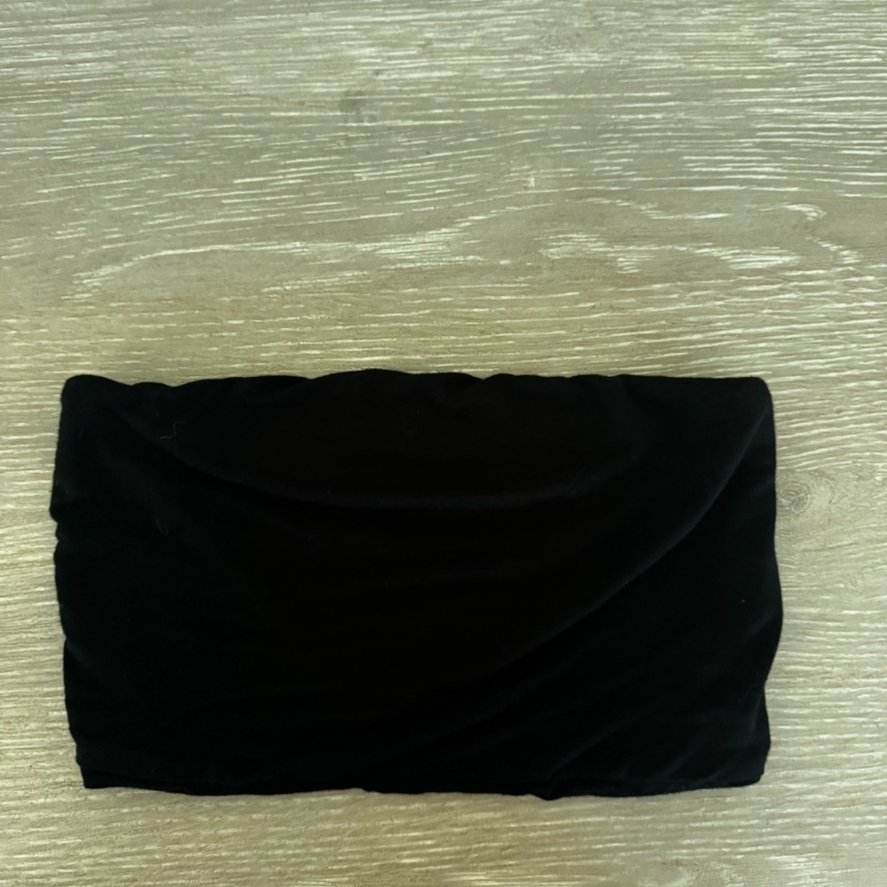 Free People Black Short Sleeve Tee